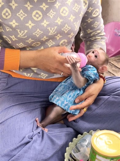 Tiniest Jumie's Morning Milk Routine