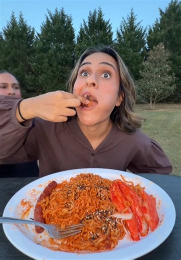 Rock Paper Food Challenge Surprise — Moona Food Reaction