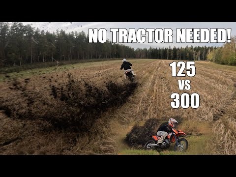 Field Plowing - KTM SX 125 & 300 EXC