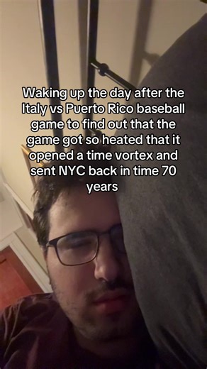 Time Vortex Opens After Italy vs Puerto Rico Baseball Game