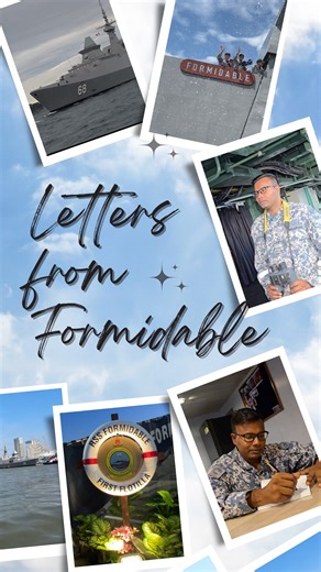“I will see you soon. Love always, Dad” ❤️ RSS Formidable’s Weapons System Supervisor ME2 R Vaisha became a new father this year. Even though he is still miles away from home, his thoughts are always with his family. Hear ME2 Vaisha’s heartfelt wishes for his newborn son in this episode of ‘Letters from Formidable’. #SingaporeNavy #LifeAtSea #Deployment #TriumphantAtSea | Republic of Singapore Navy