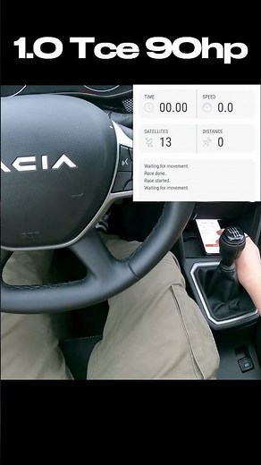 0-100 test in Dacia Sandero Stepway (1.0TCe 90hp) from 2023 #shorts #power #testdrive