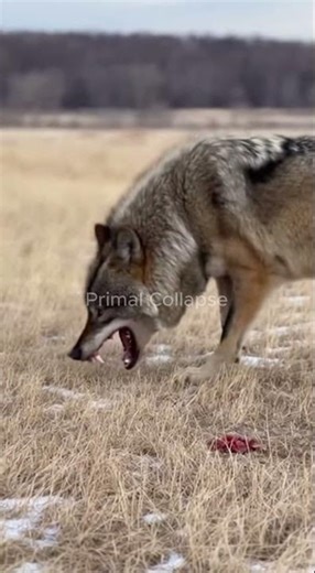 Wolf Steals Coyote’s Kill | Predator Encounter in the Wild