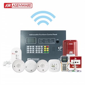 [Hot Item] 128 Points Wire/Wireless Addressable Fire Alarm Control Panel with GSM Function