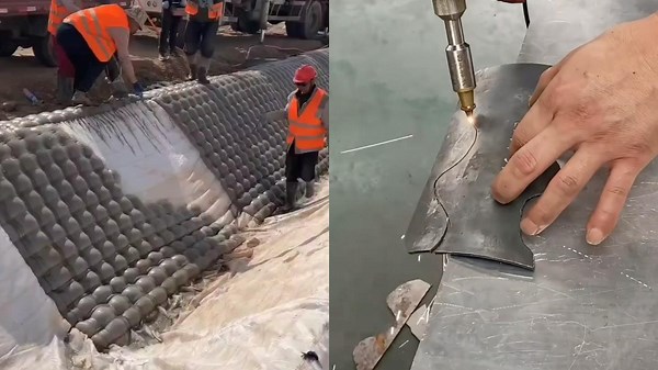 Workers In Harmony With Gadgets And Machines