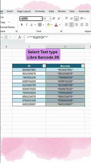 Barcode in Excel Tutorial | Make Scannable Barcodes Using Fonts + Formula #spreadsheetmagic #excel