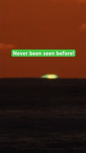 Best GREEN FLASH EVER!!? #aliens #sunset #hawaii
