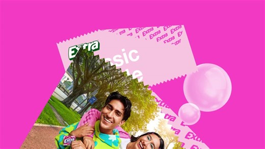 (3 pack) Extra Classic Bubble Gum Sugar Free Chewing Gum, Single Pack- 15 Stick