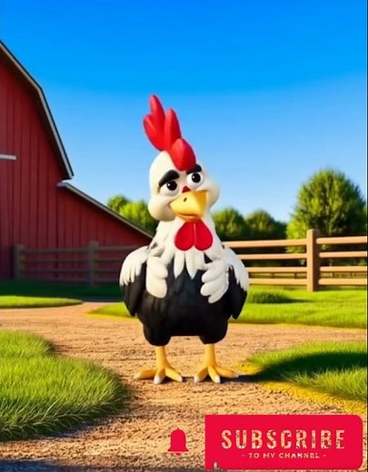 Learn Animal Sounds - The Rooster 🐓 | Farm Animals for Kids | Short Cartoon #animatedcartoon