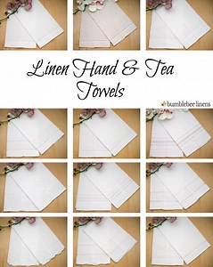 Linen Hand Towels, Linen Tea Towels, Flour Sack Towels