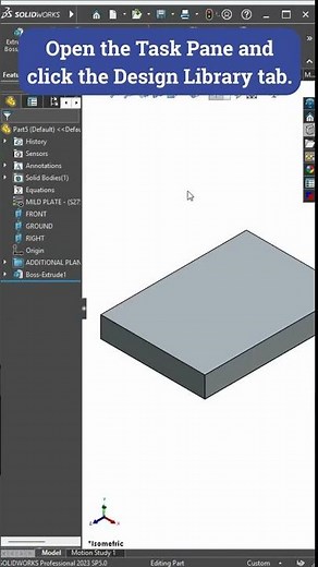 Design Library in SOLIDWORKS