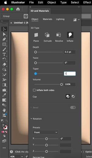3d Effect in Adobe Illustrator