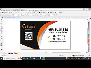 How to Create Business Card Design in Corel Draw | Visiting Card Design Tutorial