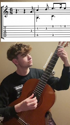Greensleeves Guitar Tab and Fingerstyle Tutorial