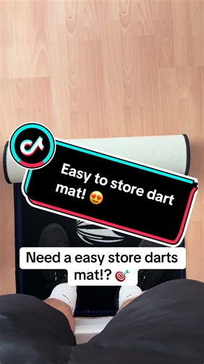 Easy to roll out and roll back away! Get if you don’t have a massive space for a dart set up! Check the yellow basket to get yours - they sell fast 🎯 #darts #dartscommunity #indepthdarts #Tiktokmademebuyit #tiktokshop