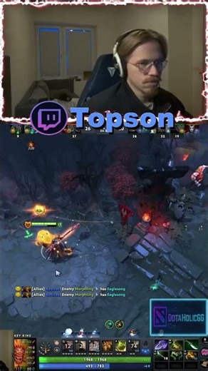 TOPSON FOUNTAIN FARM​​​ RAMPAGE!! ​​ #dota2 #topson #gaming #outplay #twitch