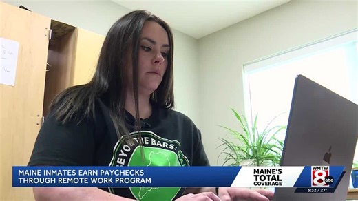 Maine inmates earn paychecks through remote work program