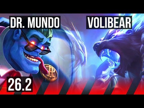 DR. MUNDO vs VOLIBEAR (TOP) | Good KDA: 8/2/9 | KR Challenger | 26.2