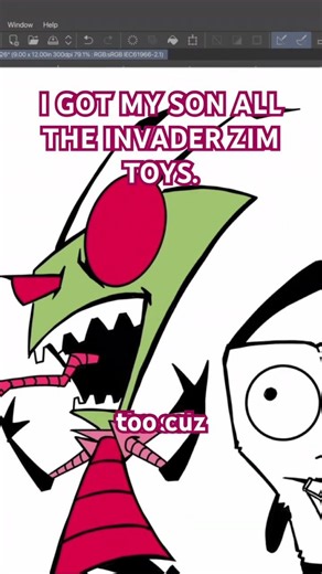 I should have gotten myself some Invader Zim toys too.