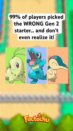 99% of players picked the WRONG Gen 2 starter… and don’t even realize it! #pokemon #pokemonchannel
