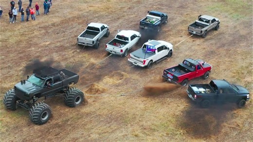 They challenged a monster truck to tug-of-war then everything broke