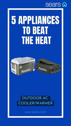 Beat the heat this summer with our top picks for staying cool! Get up to 60% off on Air Conditioners and Fans till 7/6/24! Online only! Link in story. | Sears