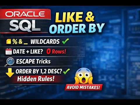 Oracle SQL LIKE & ORDER BY – Hidden Rules Most Developers Don’t Know! 🔥