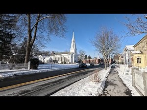 ⁴ᴷ⁶⁰ Walking tour of downtown Concord, Massachusetts