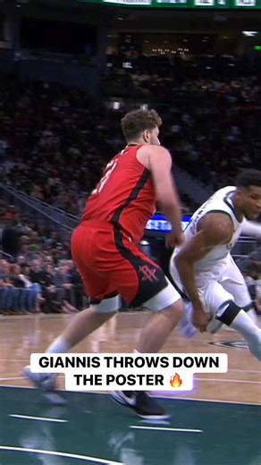 Giannis Antetokounmpo’s reaction after throwing down the poster! 😁 HOU-MIL • LIVE on NBA League Pass ➡️ https://www.nba.com/how-to-watch-game-redirect/0022500191?partnerRef=NBA&platform=Facebook&surface=Post | NBA