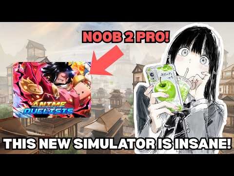 I went from NOOB to PRO in this NEW Anime Simulator, Anime Duelists!
