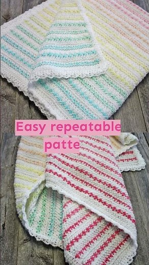 Pretty Lion Brand Mandala Icing on Top Crochet Baby Blanket Pattern DK Yarn Lightweight #crochet