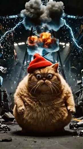 KITU Gets Lost in a Robot Factory… and the Ending Is Hilarious! #kitu #cat #funny #cute