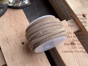 4mm Genuine Suede Flat Leather Lace 10.93 Yards Marigold for Jewelry Making Bracelet Necklace Beading Leather Cording and Craft Lacing