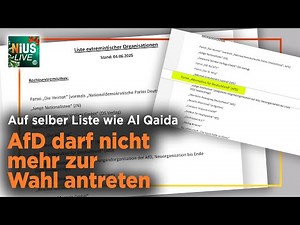 SPD Ministerium setzt AfD und Terroristen gleich | NIUS Live am 5. Dezember 2025