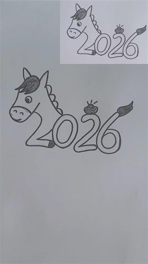 Simple drawing of a pony #drawing #art #easydrawing