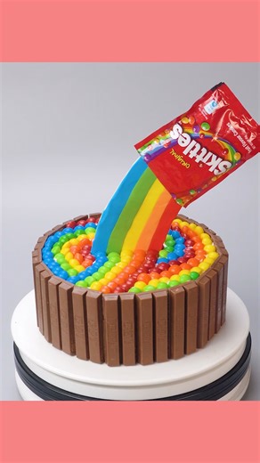 22 reactions | Chocolate Cake Decorating Ideas With Skittles Candy | So Yummy Chocolate Cake #reel #cake #cakevideo #Chocolatelovers #Chocolate #Cakeideas #delicious #DeliciousCake | Transform Cake | Facebook