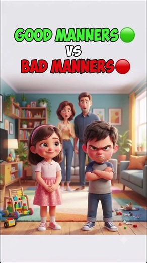 Good Manners vs Bad Manners | Moral story|#shorts | YouTube Shorts