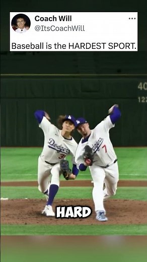 HARDEST SPORT is Baseball 👀