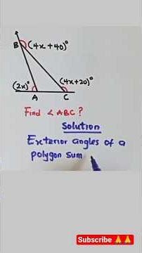 Geometry Quick Tips | Find Angle ABC ? #maths #geometry