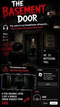 The Basement Door | Roblox Horror Story