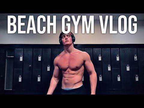 WORKING OUT On The BEACH | Gym Vlog