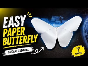 🦋 How to Make an Easy Origami Butterfly | Paper Butterfly Tutorial for Beginners