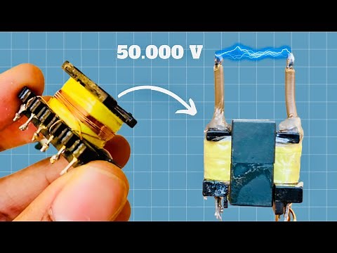 Comment Fabriquer Un Générateur Haute Tension 50 000V / Bobiner Un Transformateur électrique.