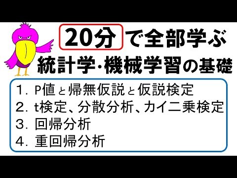 Learn everything in 20 minutes! Master the basics of statistics and machine learning in one go. T...