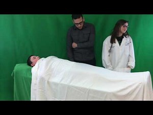 Hospital room green screen effect