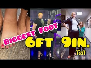 Tanya Herbert the Giantess | Biggest feet woman in the world | Tall woman | Tall girl Short guy |