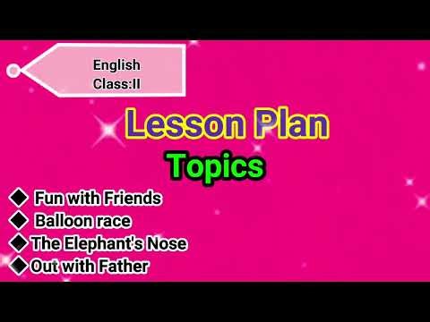Lesson Plan || Subject - English || CBSE Grade 2 || Kidos Edu Point