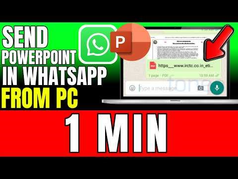 How To Send PowerPoint In WhatsApp From PC Or Laptop 2026 (Fast And Easy)