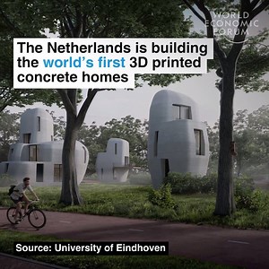 Would you live in a 3D printed house? Read more about the future of housing: https://wef.ch/2GhXG4z | World Economic Forum