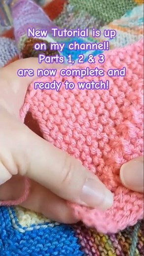 Knitting Tutorial available on my channel now! How to knit the Mitered Square Blanket 🧶